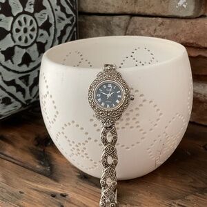 Vintage Vivah 925 sterling and marcasite watch